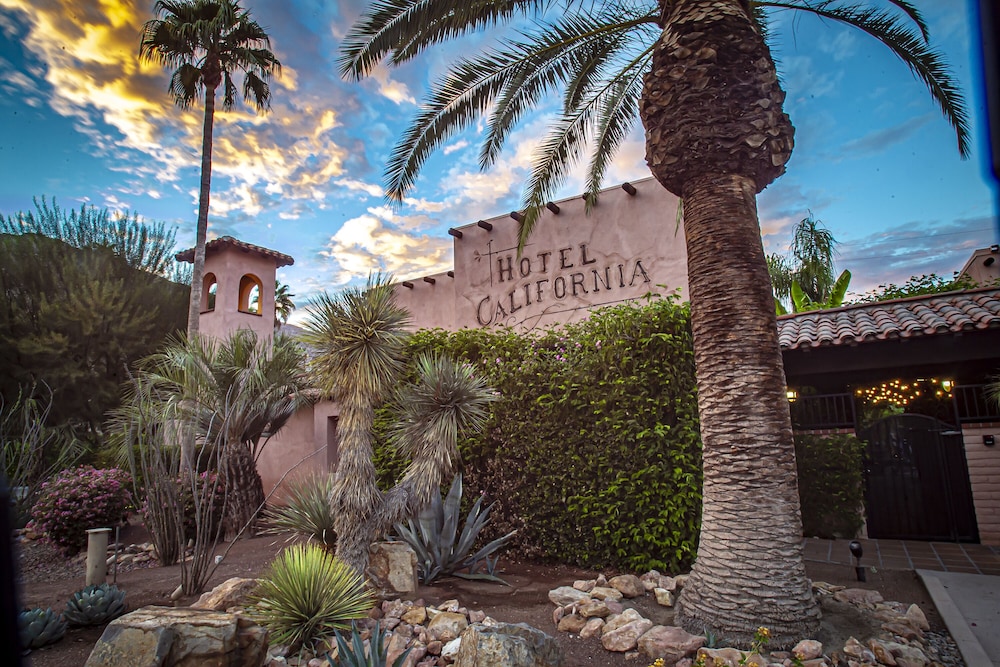 Hotel California - A Town & Desert Boutique Hotel, one of the best palm springs hotels, with its Mediterranean courtyard and heated pool