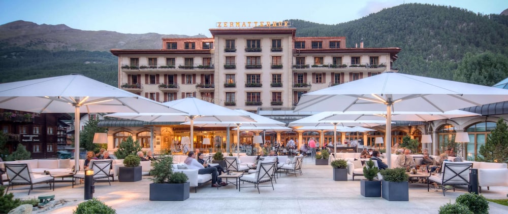 Grand Hotel Zermatterhof, one of the best Zermatt hotels, a historic five-star property on Bahnhofstrasse in Zermatt