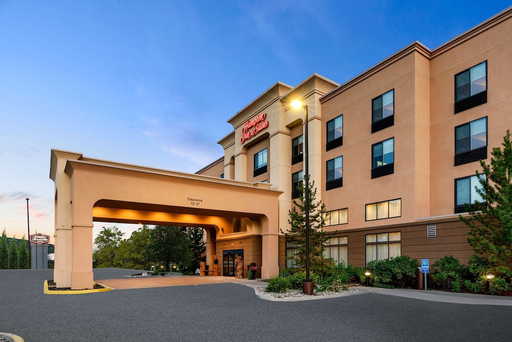 Exterior of Hampton Inn & Suites Fairbanks, one of the top Fairbanks hotels in Alaska